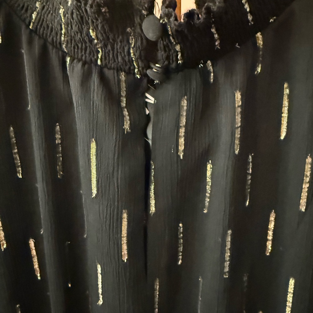 MSK Black Mini Dress with Metallic Accents - Picture 4 of 5